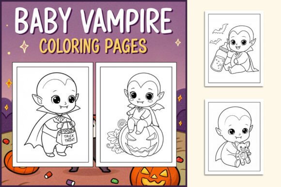Download Baby Vampire Coloring Pages for Kids - Baby Collection