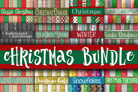 Download Christmas Digital Paper Bundle - Digital paper bundle Collection