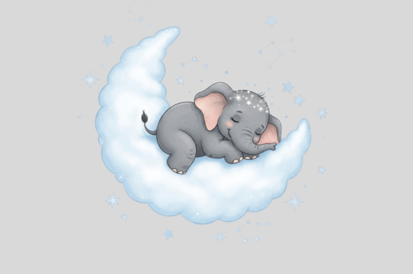 Download Cute Sleeping Baby Elephant - Baby Collection