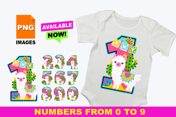 Download Llama Numbers 0-9 Clip Art Set PNG - Llama Collection
