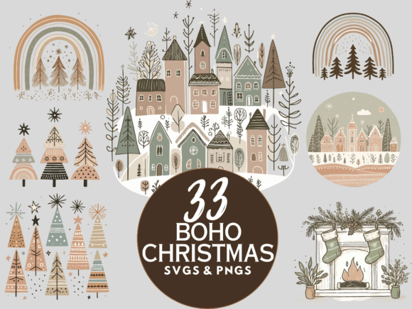 Download Cute Boho Christmas SVG PNG - Christmas svg Collection